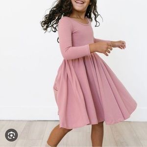 alice and ames ballet dress in dusty pink